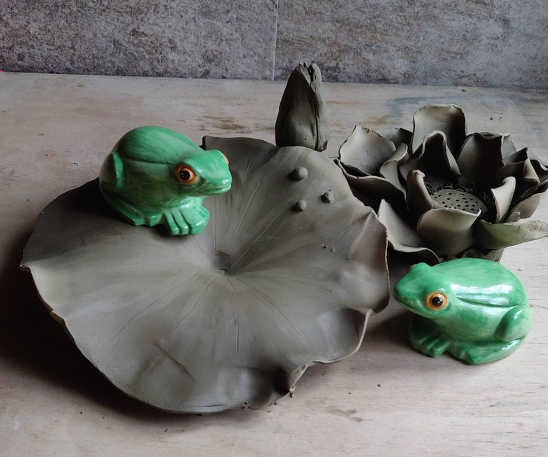 Garten Frösche FroschTeich Tiere Keramik dekorativen See Etsy