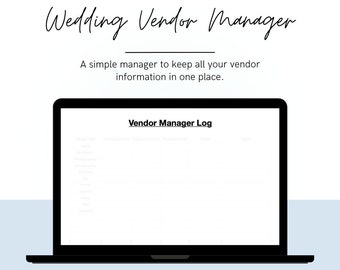 Hochzeit Vendor-Manager-Log | DIY Hochzeitsplaner | Hochzeitsplaner | Hochzeitsanbieter Katalog
