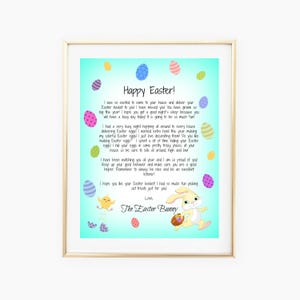 Carta de coelhinho da Páscoa, ovos, decoração de Páscoa, impressão de Páscoa, criança, marco do bebê, lembrança, certificado, menino, menina, download digital, decoração