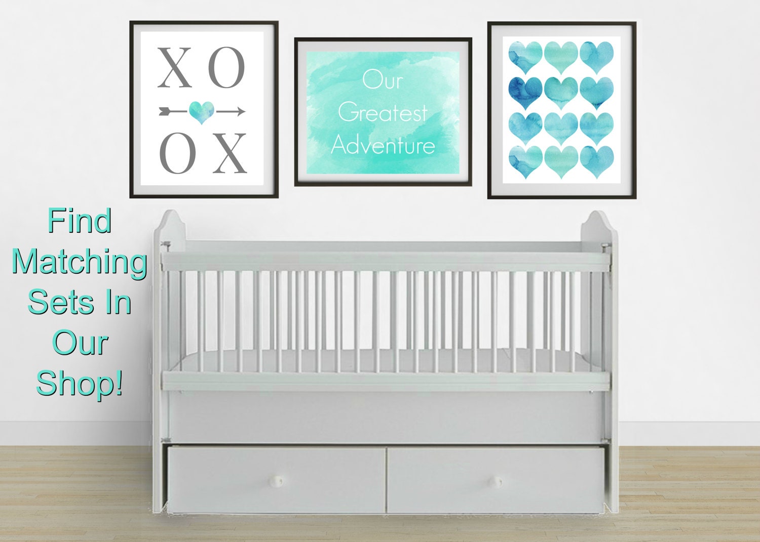 Xoxo Watercolor Wall Art Print Valentine's Gift Xoxo Etsy