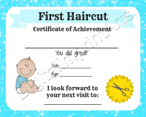 Babys First Haircut Certificate - Il 570xN.1145963078 50tx
