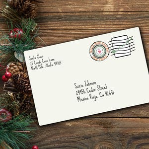 Postmark The North Pole-Santa Package Stamp-North Pole Stamp-Christmas 2017-Stocking Stuffer-Christmas stamp-North Pole Express-Transparent