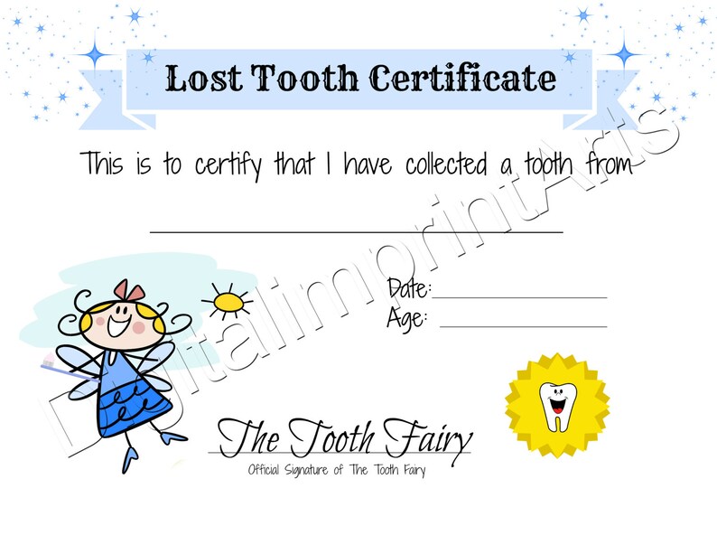 boy tooth fairy letter and certificate baby milestone letter etsy