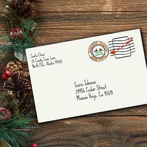Postmark The North Pole-Santa Package Stamp-North Pole Stamp-Christmas 2017-Stocking Stuffer-Christmas stamp-North Pole Express-Transparent