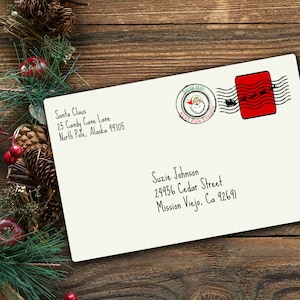 Postmark The North Pole-Santa Package Stamp-North Pole Stamp-Christmas 2017-Stocking Stuffer-Christmas stamp-North Pole Express-Transparent