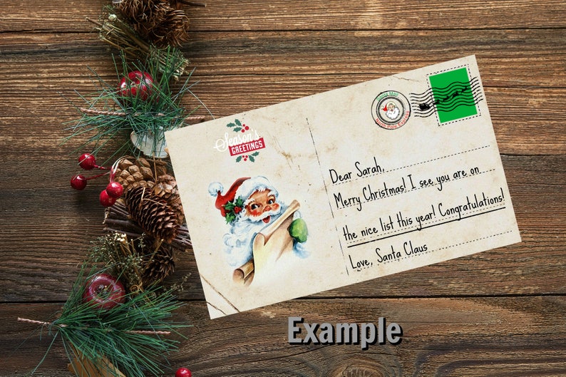 Postmark the North Pole-santa Package Stamp-north Pole Stamp-christmas ...