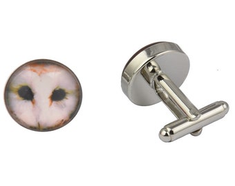 Ensemble Vintage Boutons De Manchette Et Stick De Cravate En Argent Sterling - Marque O.W.L.