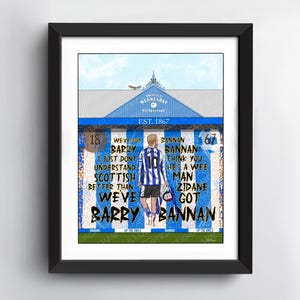 Sheffield Wednesday Art Print | Tifo | Hillsborough | The Owls | Football Art | Football decor | Football fan
