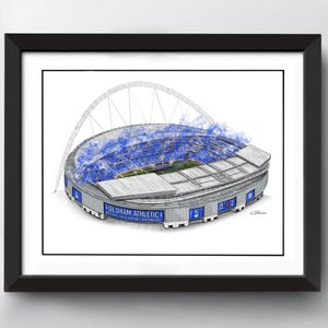 Vincitori della finale dei play-off della National League di Oldham 2025 Stampa artistica di Wembley / Vincitori dei play-off di Oldham / Arte calcistica / Decorazioni calcistiche / Wembley
