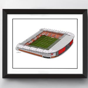 New York Stadium Art Print | Rotherham United | Football Art | Rotherham Football | Football decor | New York stadium drawing