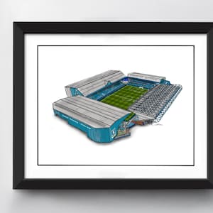 Hillsborough Stadium Art Print | Sheffield Wednesday | Football Art | Sheffield drawing | The Owls Sheffield | Football decor