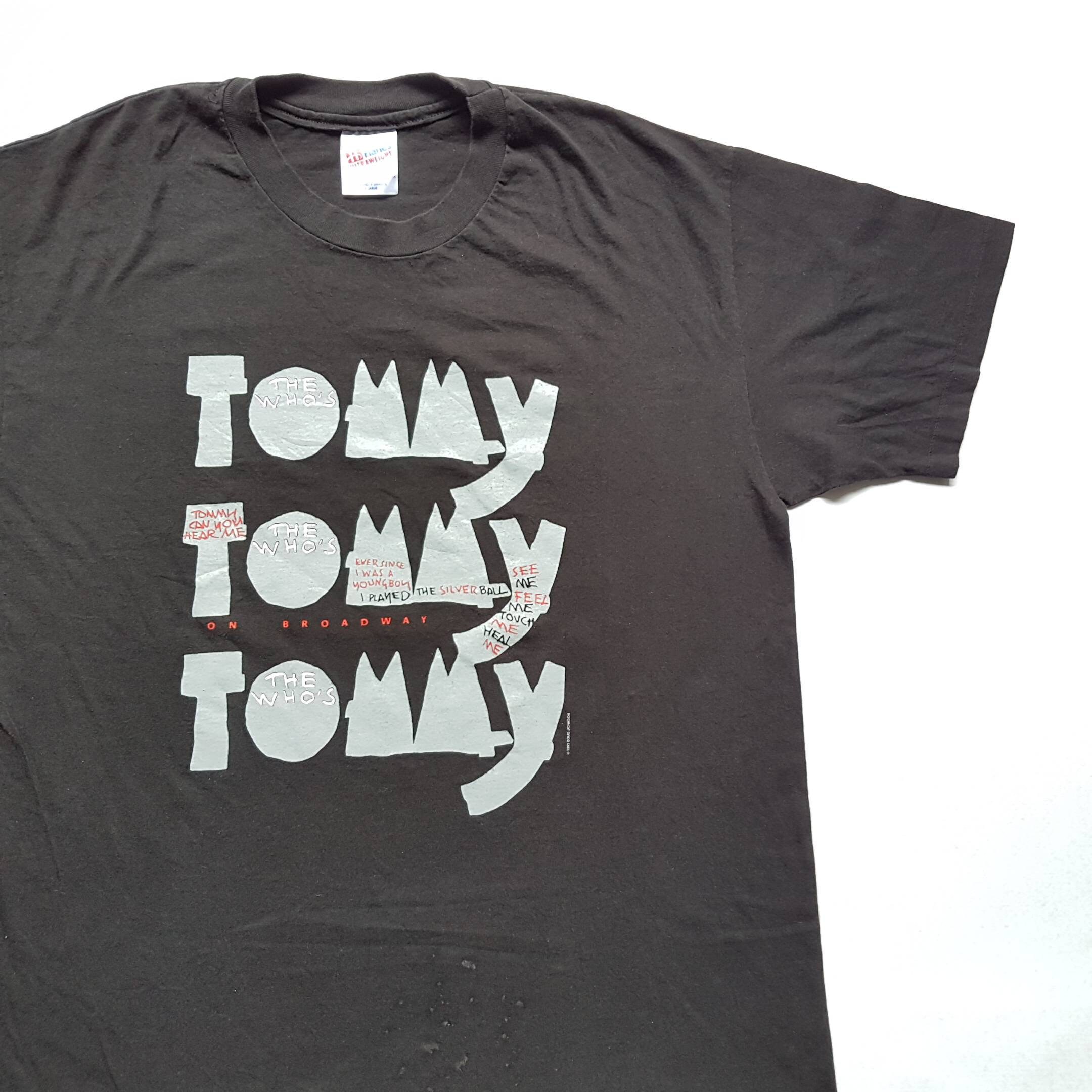 Vintage 90s The Who Band Tee Tommy On Broadway Single Stitch