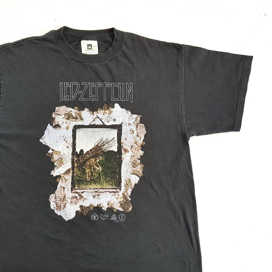 Vintage 1999 Led Zeppelin IV T Shirt Size L (W 21.5 X L 28.5