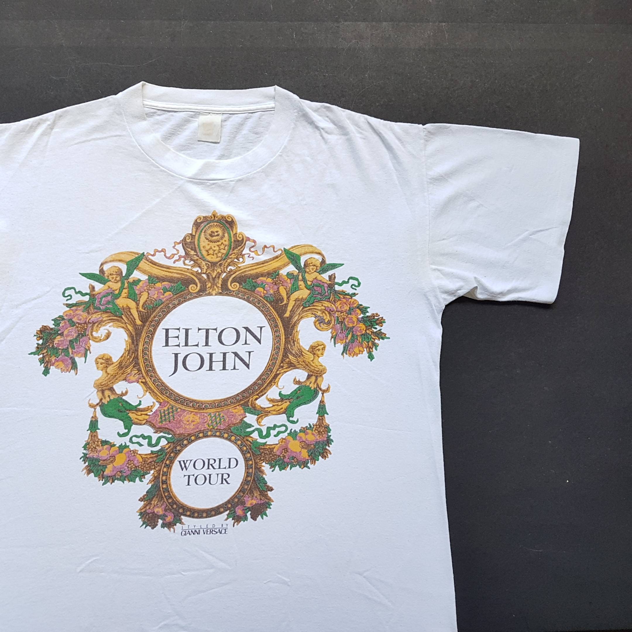 正規店仕入 90s Vintage Elton John 92 Tour T Shirt 低価新作