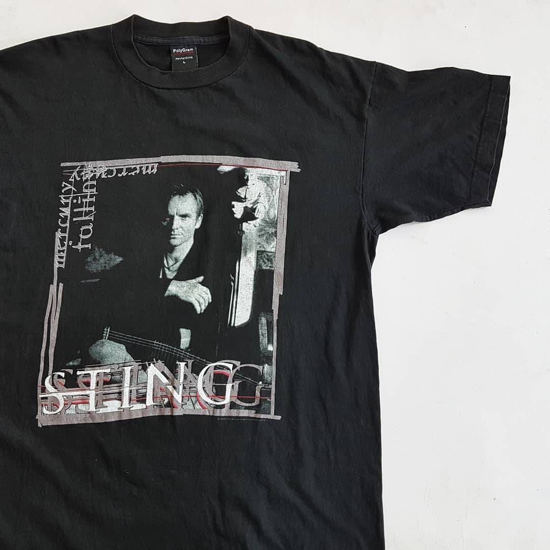 Vintage 1996 STING Mercury Falling Tour T Shirt Size L (W Vintage 1996 STING Mercury Falling Tour T Shirt Size L (W
