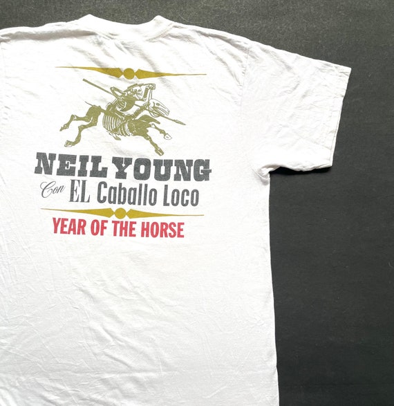 Vintage 1997 Neil Young Con El Caballo Loco Year … - image 4