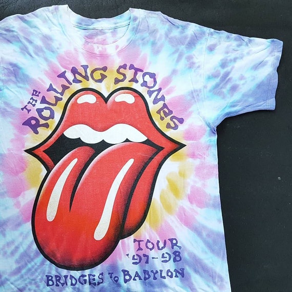 tie dye rolling stones shirt