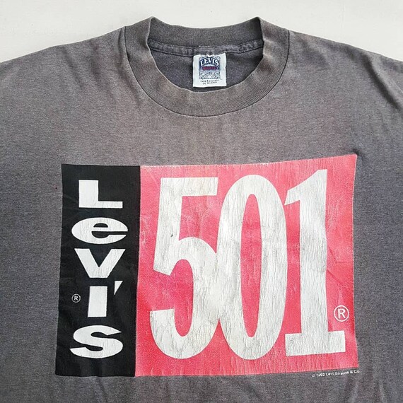 Vintage 1992 Levi s 501 T Shirt Size L W 23 X L 28 Etsy