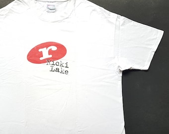 Vintage 90&#39;s Ricki Lake Show Logo T Shirt size XL (W 23.5 x L 31)