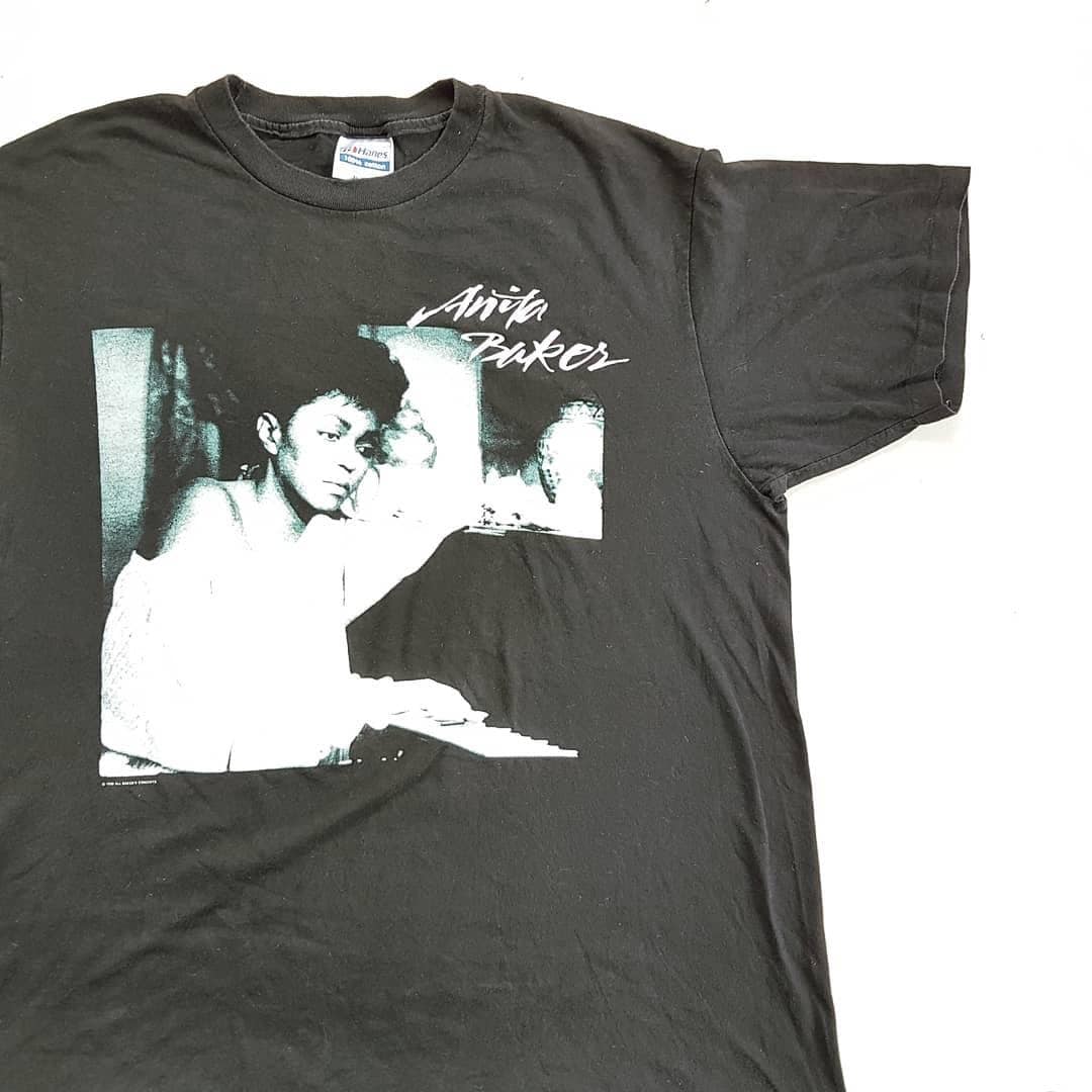 Vintage 1990 Anita Baker Compositions World Tour T Shirt Size XL 
