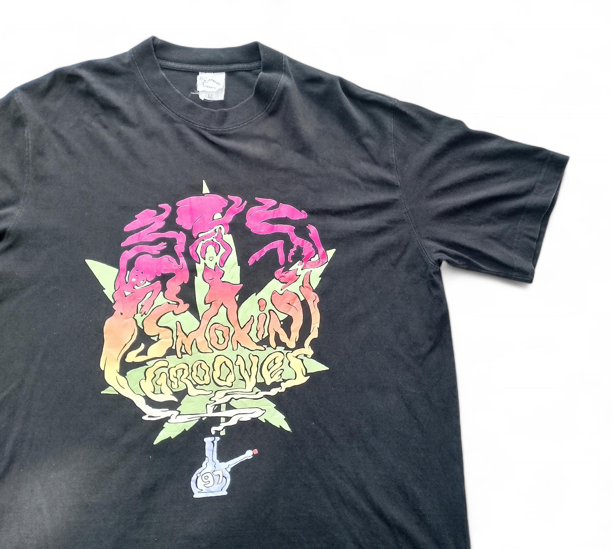 00s y2k ブラックアイドピーズ ラップ Tシャツ Lサイズ 黒