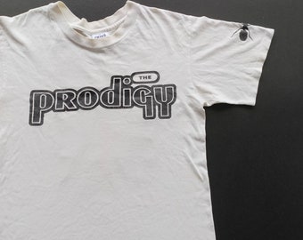 daft punk homework cassette Vintage 90's The Prodigy Breathe Promo T Shirt size S (W 18.5 x L 26) | Chemical Brothers Fat Boy Slim Moby