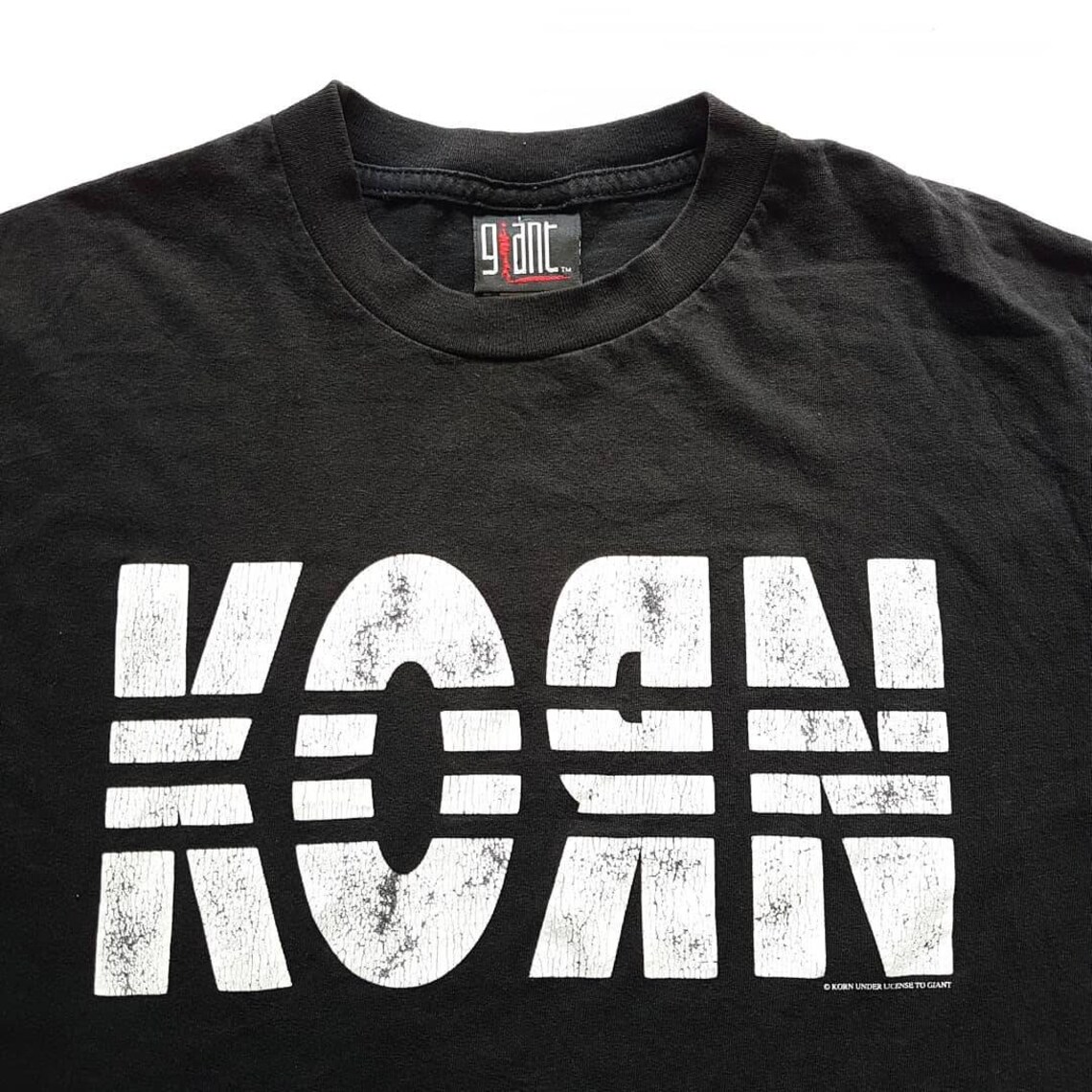 Vintage 90's Korn Adidas Three Stripes T Shirt size M W Etsy