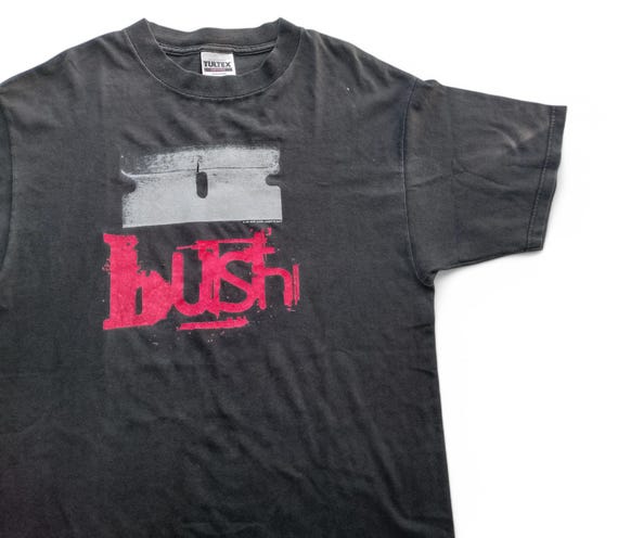 Vintage 1997 Bush Razorblade Suitcase Album Promo T Shirt Size L