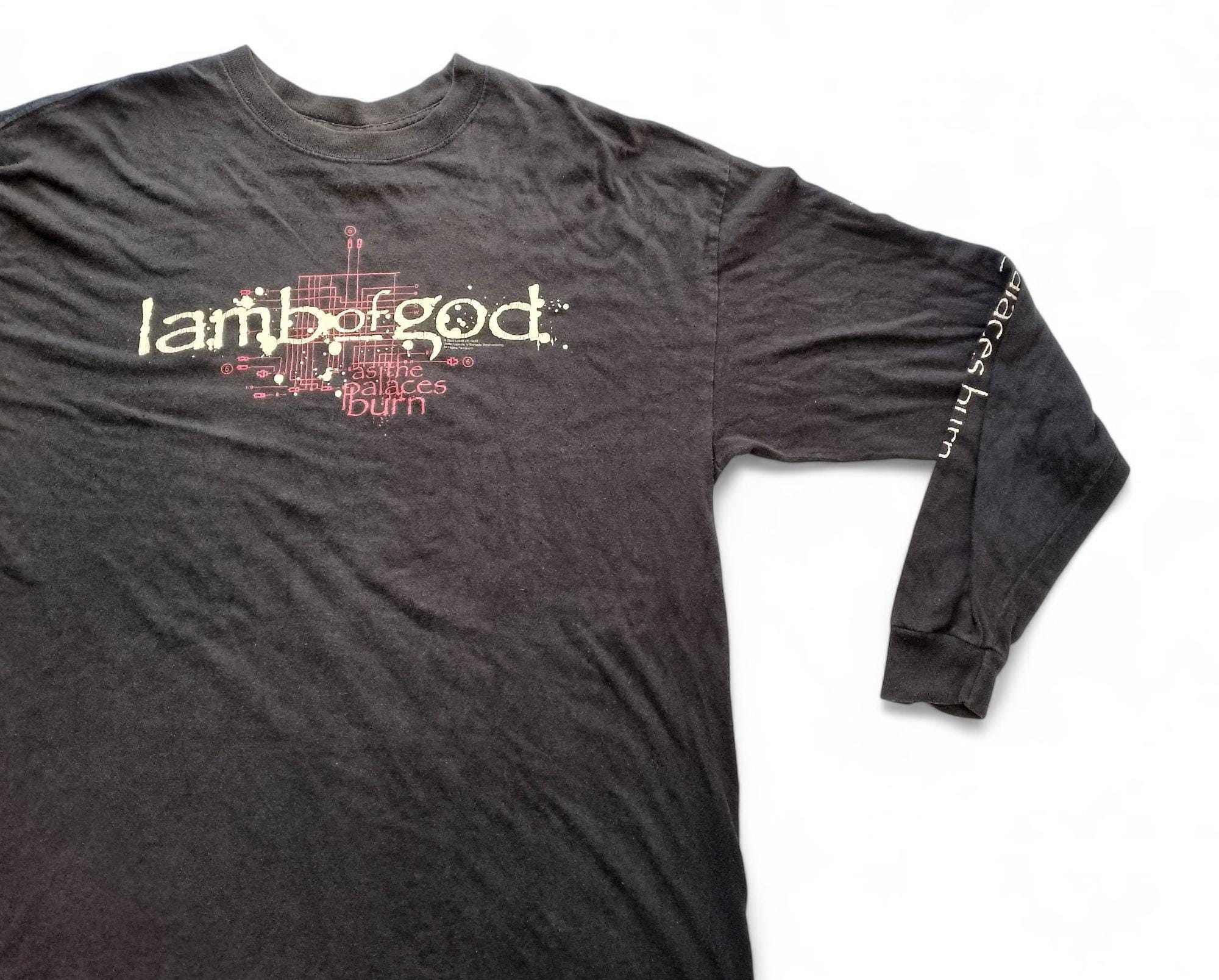 Vintage 2005 Lamb of God as the Palaces Burn Long Sleeve T Shirt