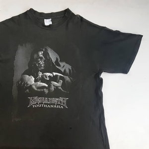 Vintage 90's Megadeth Youthanasia Where the Hell is Megadeth