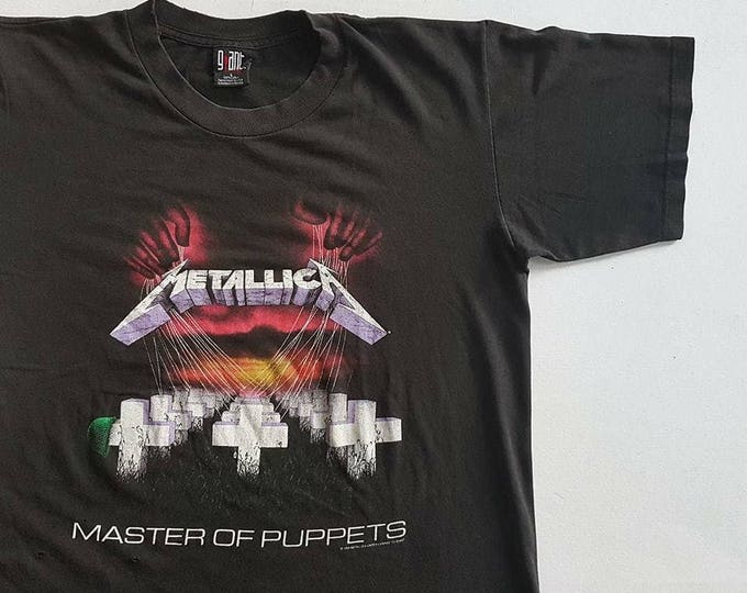 Vintage 1994 Metallica Master of Puppets T Shirt Size L W 23 - Etsy