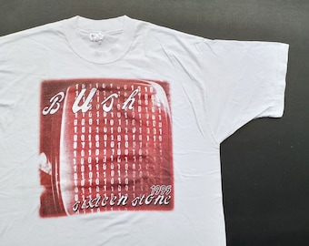 Vintage 1995 Bush Sixteen Stone US Tour T Shirt size XL (W 23.5 x L 32)