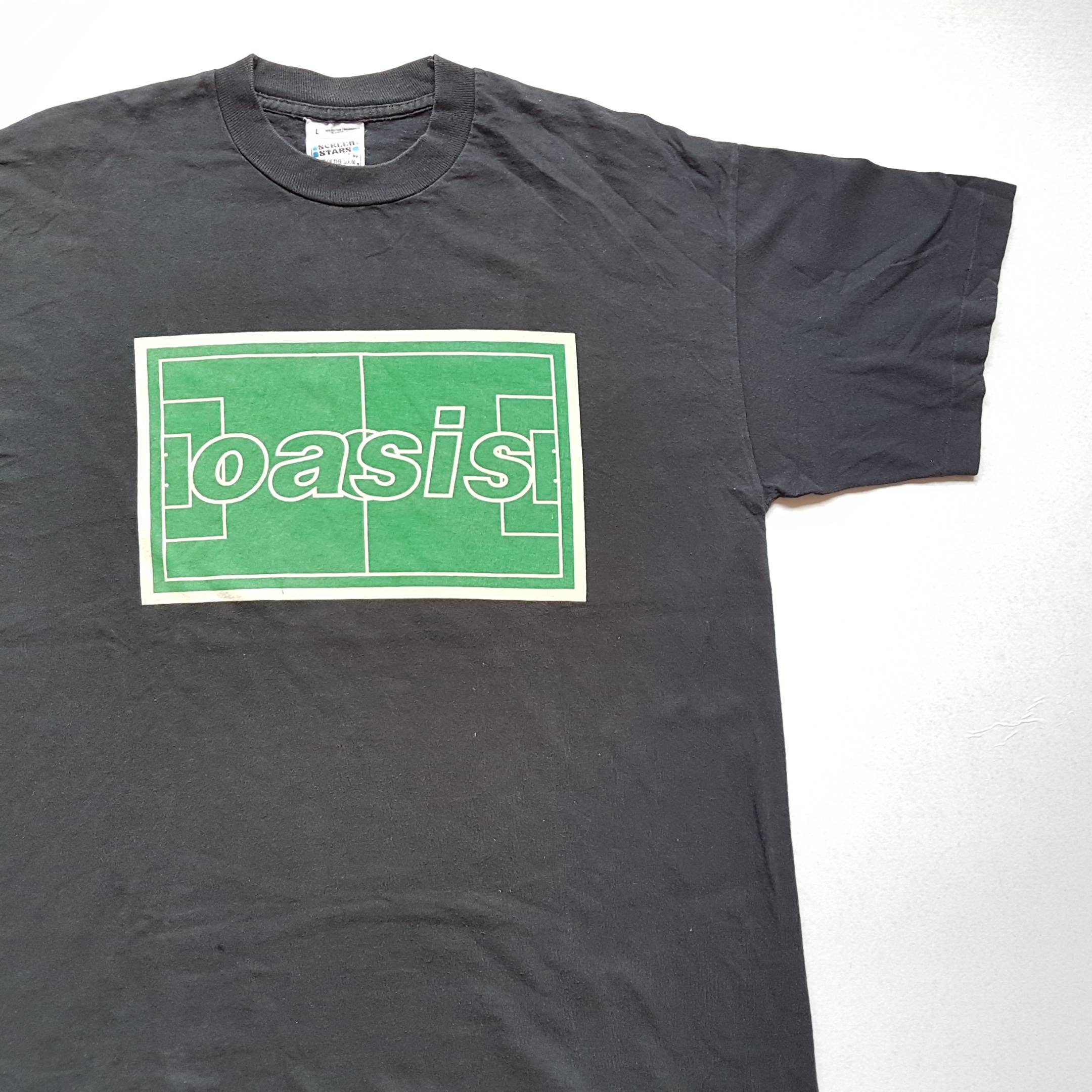 Vintage 90's Oasis Maine Road T Shirt size L W 22 x L - Etsy 日本