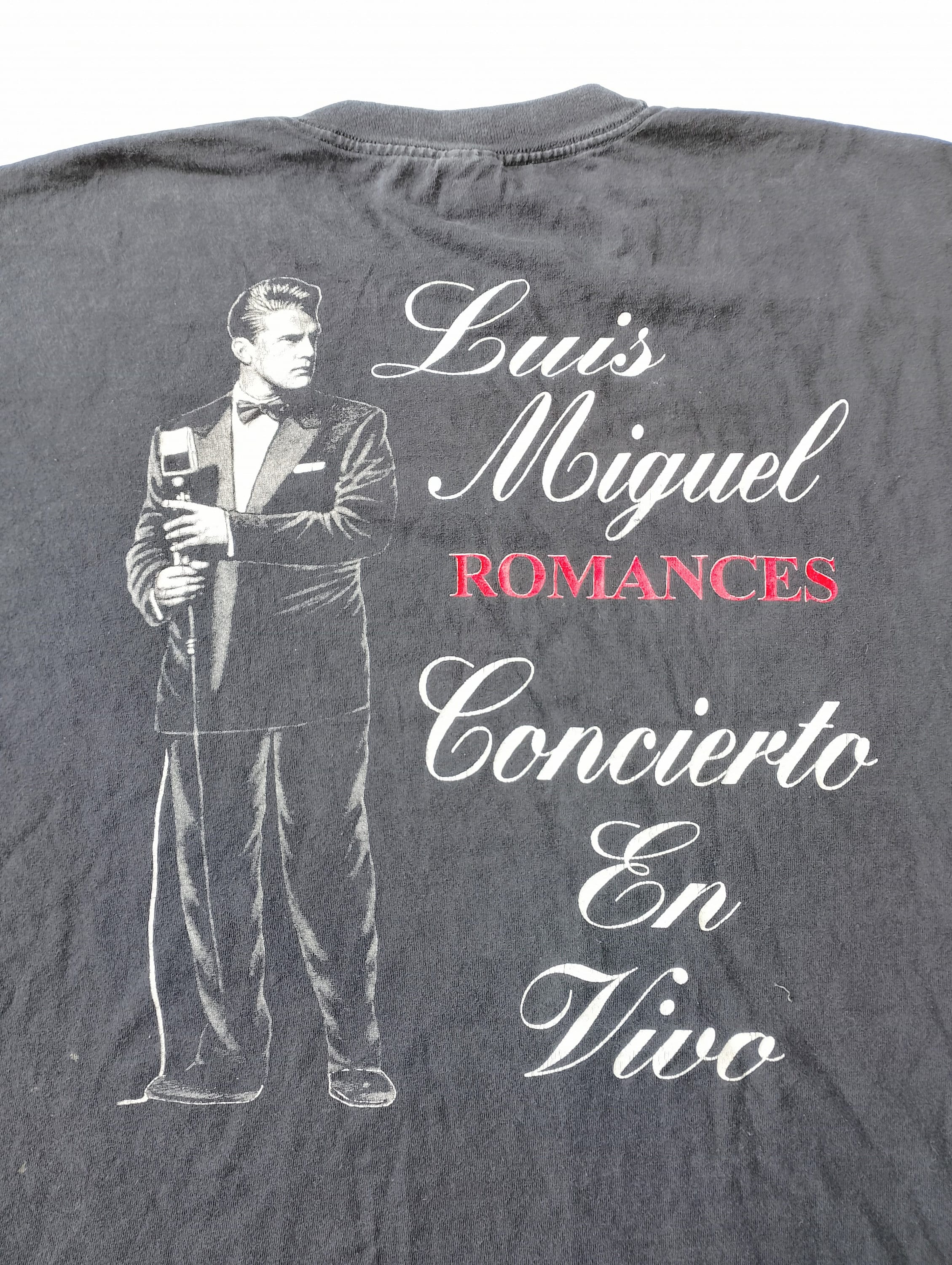 Vintage 90's Luis Miguel Romances Concierto En Vivo T Shirt Size XL W 24 X  L 30 -  Finland
