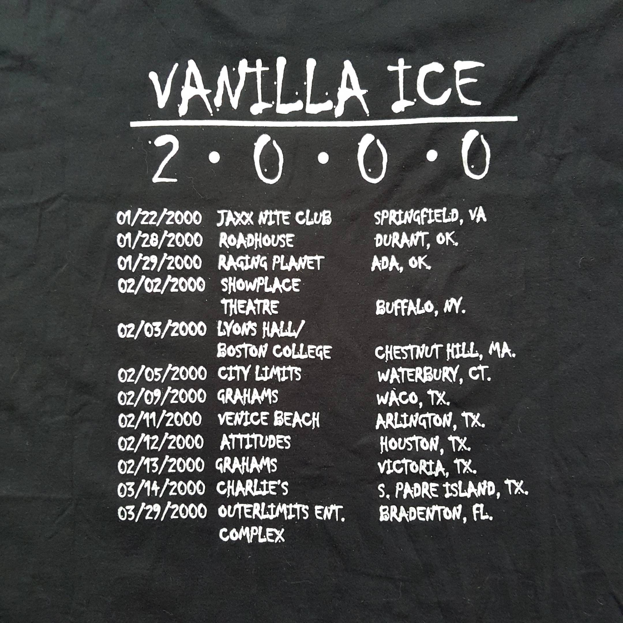 Vintage 2000 Vanilla Ice Tour Band-T-shirt maat XL (b: 25,5 x l 31) - Etsy  België, image size:2160x2160