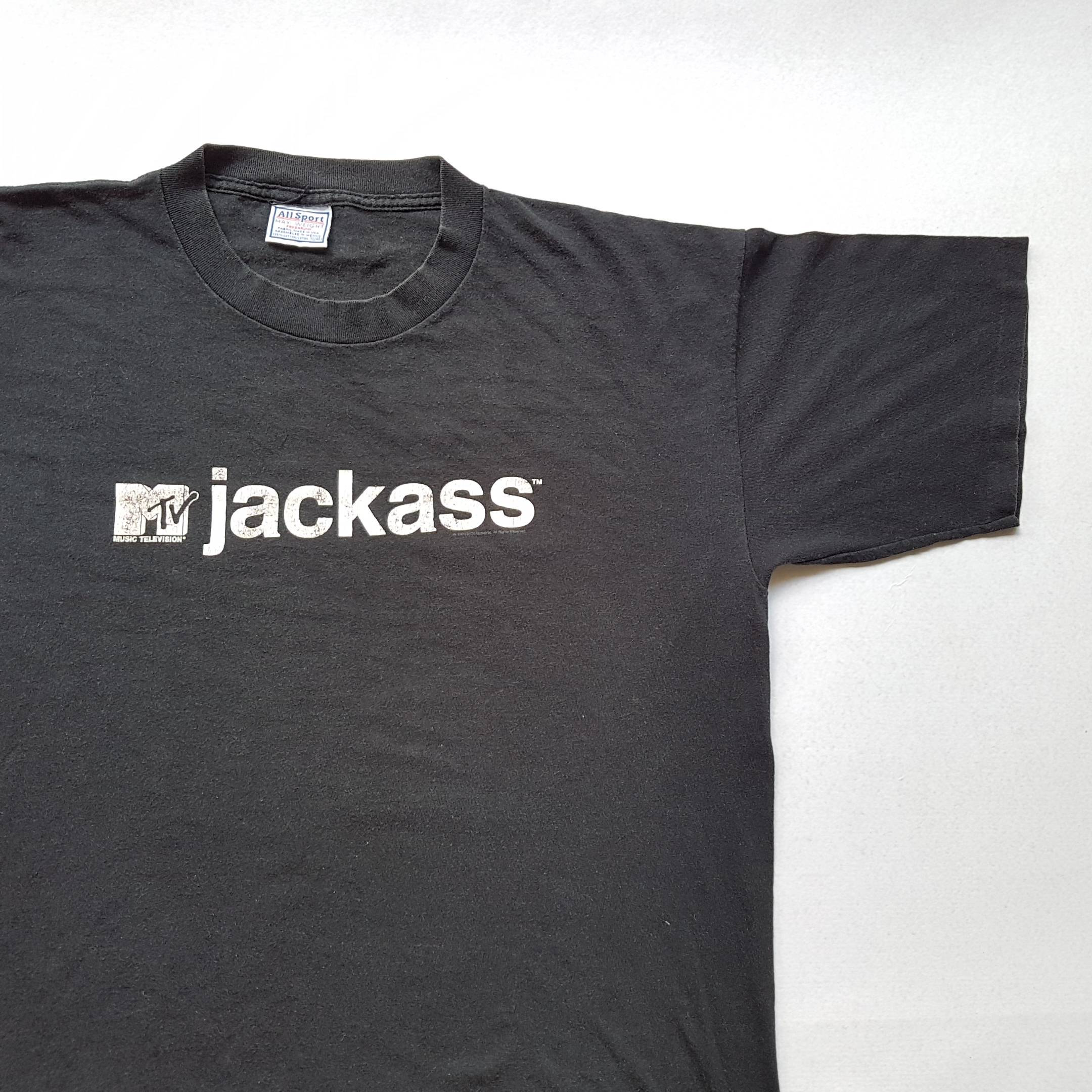 Vintage 2000 MTV Jackass T Shirt Size XL (W 24.5 X L 31.5 Vintage 2000 MTV Jackass T Shirt Size XL (W 24.5 X L 31.5