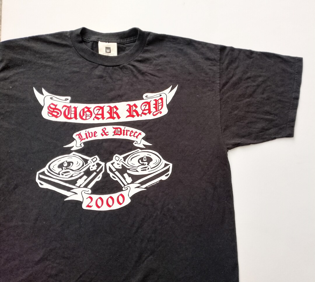 Vintage 2000 Sugar Ray Live and Direct T Shirt Size XL (W 23 X L