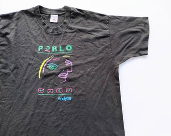 Vintage 90's Pablo Picasso Andyne Art T Shirt size XL (W 23 x L 30.5)