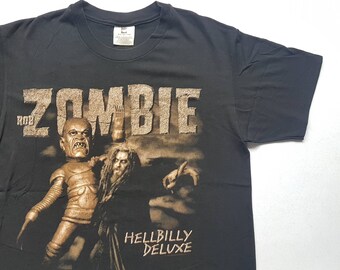 Vintage 1998 Rob Zombie Hellbilly Deluxe Tour T Shirt Size L (W