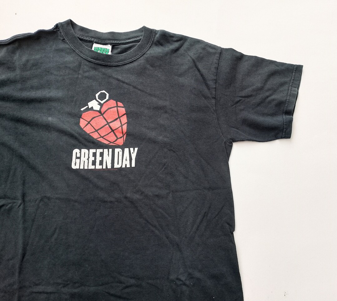 Ameri VINTAGE★GREEN DAY / BLACK TEE Vintage 2003 Green Day t-shirt American Idiot