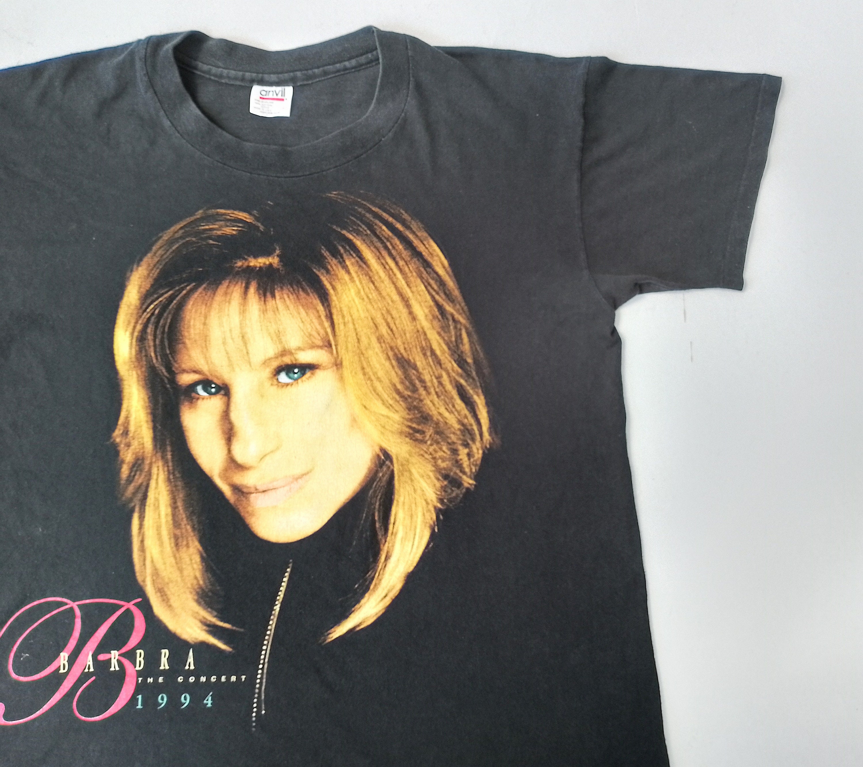 Vintage 1994 Barbra Streisand the Concert T Shirt Size L (W 22.5