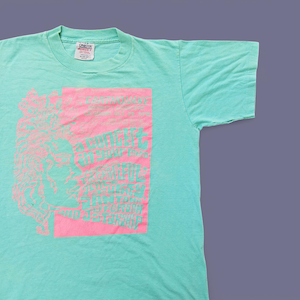Vintage 1989 Eathquake Relief Fund Benefit Concert feat The Grateful Dead Journey Santana Jefferson Starship T Shirt size M (W 19 x L 26)