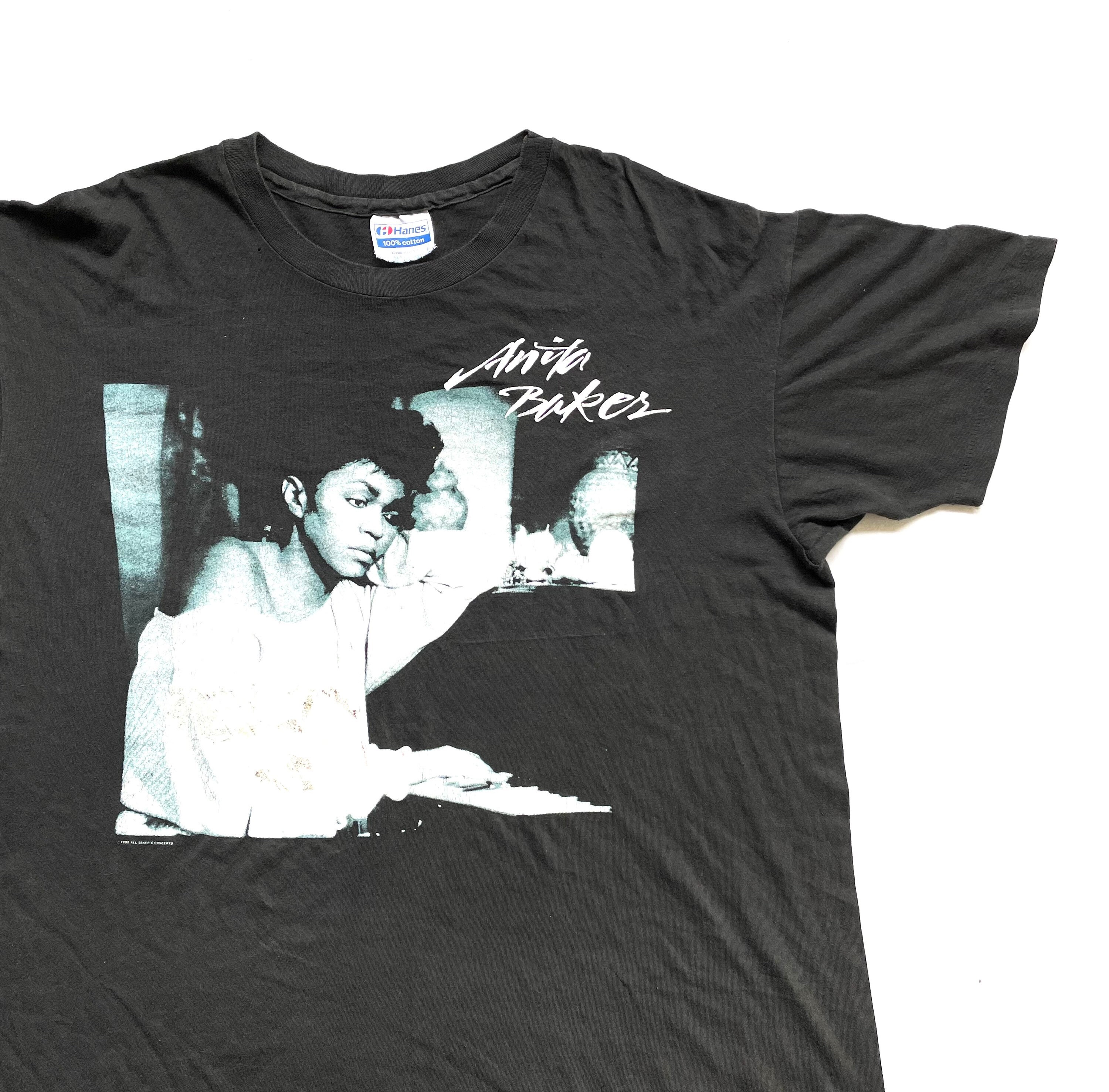 Vintage 1990 Anita Baker Compositions World Tour 1990 T Shirt Size 