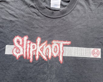 slipknot バンドT オレンジ XL 2001年 バーコード Slipknot RARE Barcode T-Shirt Large Vintage Orange OG