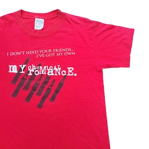 My Chemical Romance T-Shirt Ufficiale – Uomo, Colore Nero, Stampa 'Let's All Be Friendly' – 100% Cotone, Maglietta Manica Corta, Abbigliamento Musicale