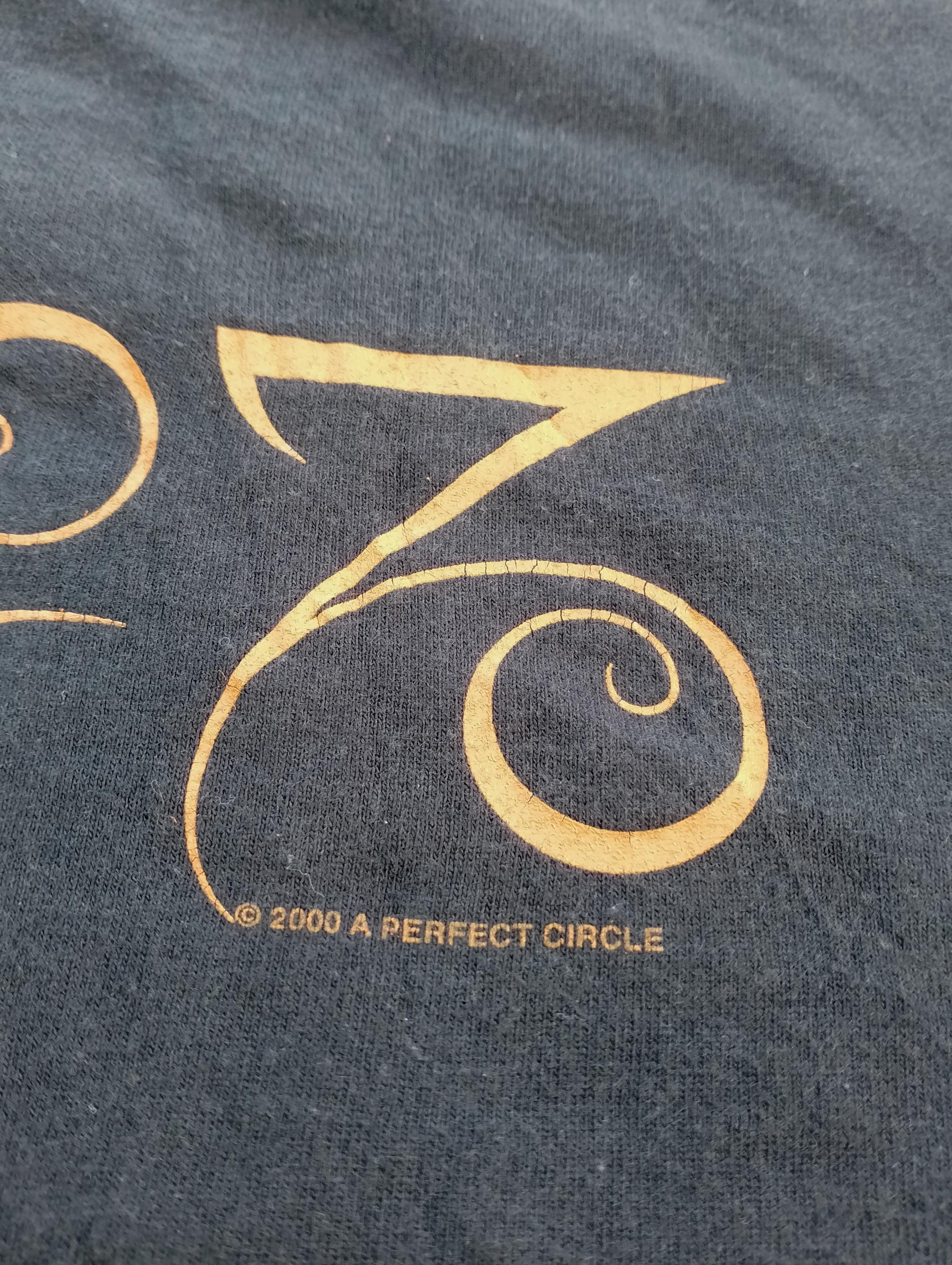 Vintage 2000 A Perfect Circle Mer De Noms Album Promo T Shirt Size 