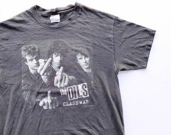 Vintage 2001 The Dils Class War Dionysus Records T Shirt size L (W 21.5 x L 29)