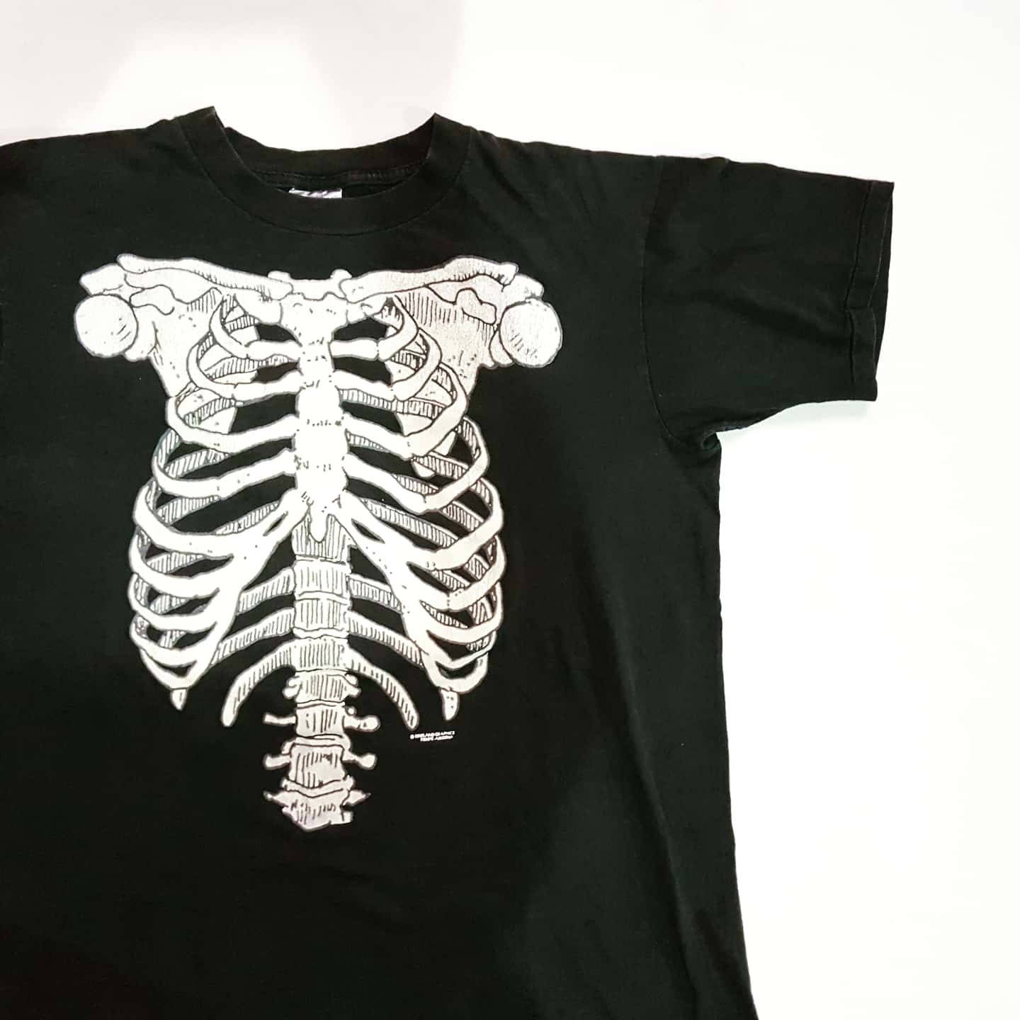Vintage 90's Rib Cage Glow in the Dark T Shirt Size XL W - Etsy