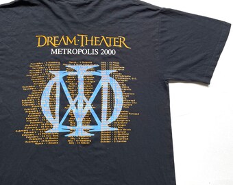 Vintage 1999 Dream Theater Metropolis 2000 Tour T Shirt Size L (W