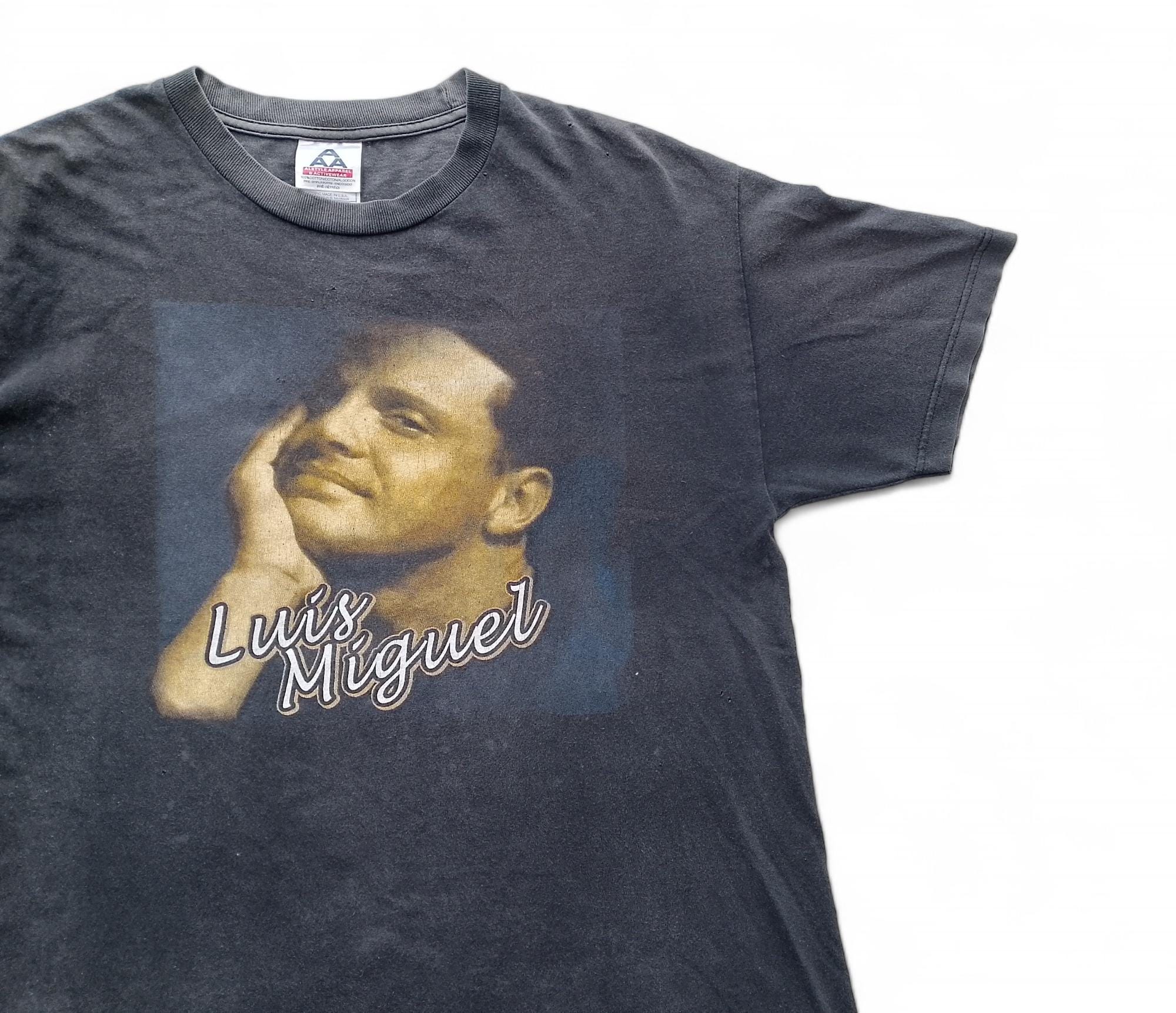 Luis Miguel Black Shirt - Etsy Luis Miguel Black Shirt - Etsy